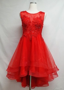 빨강 구슬 드레스